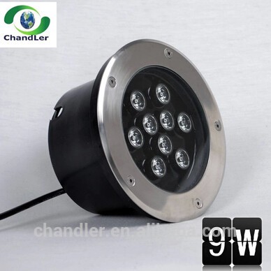 Waterproof buried ground light/outdoor Round led buried ground light lamps/IP67 9W Ground Buried Lighting